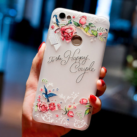 BROEYOUE Case For Xiaomi Redmi 4A 4X 3X 3S Pro 5 Plus 3D Relief Soft Silicone TPU Phone Case For Xiaomi Redmi Note 3 4 4X 5A - watchwomen