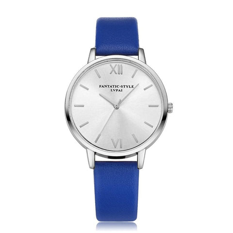 Luxury Brand Silver Women Fashion Dress Quartz Watch Clock Wristwatches Bracelet Watch Leather High Quality Ladies Quartz Watch - watchwomen