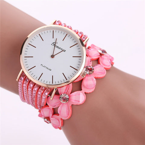 Fashion Leisure Watches Women Casual Elegant Quartz Bracelet ladies Watch Crystal Diamond Wrist Watch Gift Reloj Mujer - watchwomen
