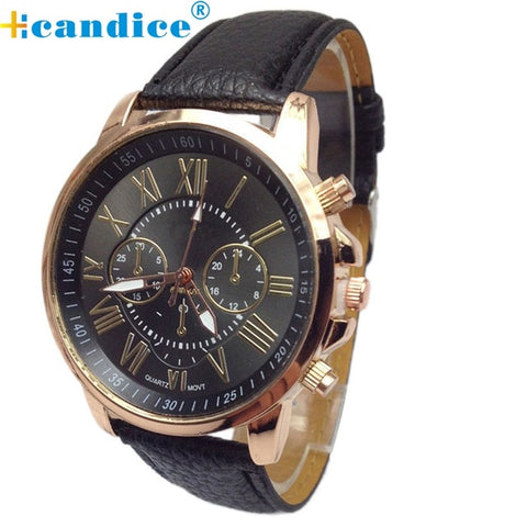 Splendid watches women Stylish Numerals Faux Leather Analog Quartz Wrist Watch relojes mujer 2017 relogios feminino - watchwomen