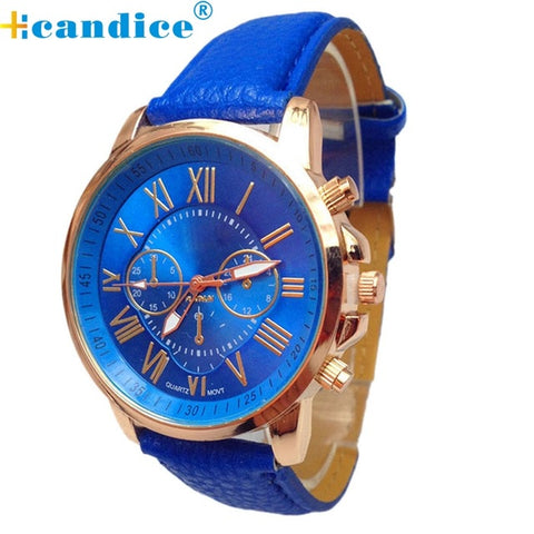 Splendid watches women Stylish Numerals Faux Leather Analog Quartz Wrist Watch relojes mujer 2017 relogios feminino - watchwomen