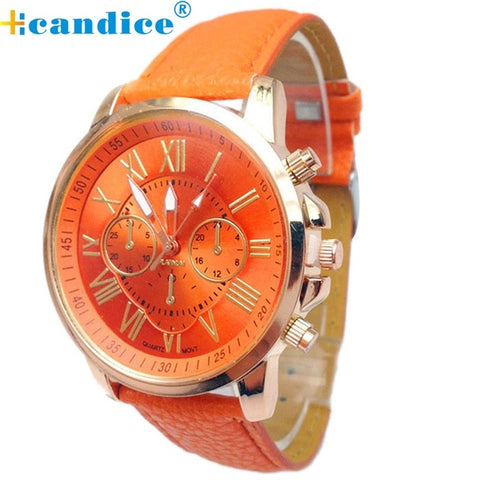 Splendid watches women Stylish Numerals Faux Leather Analog Quartz Wrist Watch relojes mujer 2017 relogios feminino - watchwomen