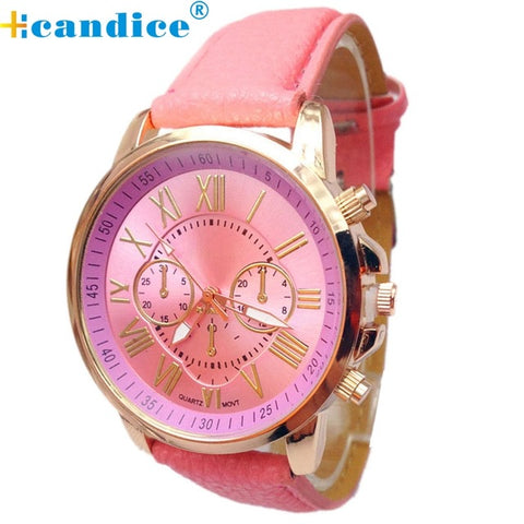 Splendid watches women Stylish Numerals Faux Leather Analog Quartz Wrist Watch relojes mujer 2017 relogios feminino - watchwomen