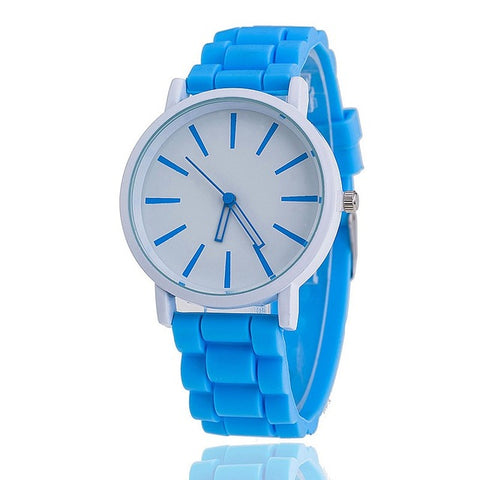 Vansvar Brand Fashion Jelly Silicone Women Wristwatch Casual Luxury Quartz Watches Relogio Feminino Hot Selling 377 - watchwomen