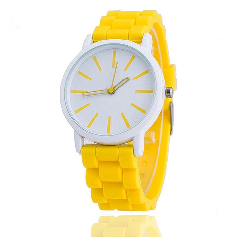Vansvar Brand Fashion Jelly Silicone Women Wristwatch Casual Luxury Quartz Watches Relogio Feminino Hot Selling 377 - watchwomen