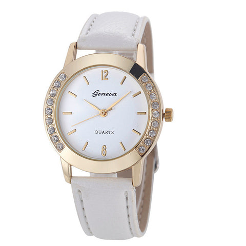 watch 2017 Hot Sale Fashion Geneva Fashion Women Diamond Analog Leather Quartz Wrist Watch Watches high quality cheap 20d00 P*21 - watchwomen