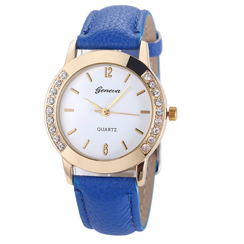 watch 2017 Hot Sale Fashion Geneva Fashion Women Diamond Analog Leather Quartz Wrist Watch Watches high quality cheap 20d00 P*21 - watchwomen