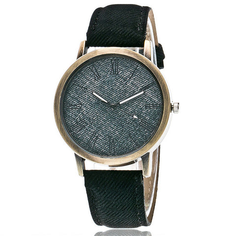 2017 New Fashion Jeans Casual Women Wristwatch Leather Strap Bracelet Watches Relogio Feminino 1507 - watchwomen