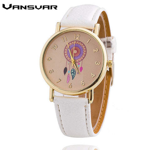 Vansvar Luxury Brand Fashion Dreamcatcher Watch Women Analog Dress Wristwatch Ladies Quarzt Watch Clock Relogio Feminino 1635 - watchwomen