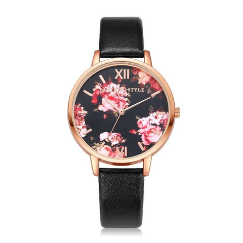 High Quality Fashion Leather Strap Rose Gold Women Watch Casual Love Heart Quartz Wrist Watch Women Dress Ladies Luxury Watches - watchwomen