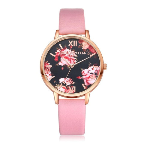 High Quality Fashion Leather Strap Rose Gold Women Watch Casual Love Heart Quartz Wrist Watch Women Dress Ladies Luxury Watches - watchwomen