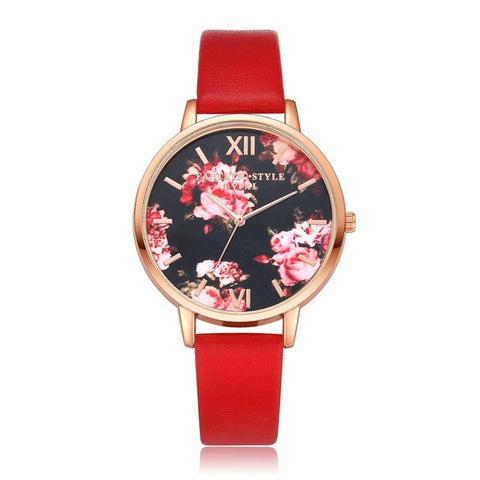High Quality Fashion Leather Strap Rose Gold Women Watch Casual Love Heart Quartz Wrist Watch Women Dress Ladies Luxury Watches - watchwomen