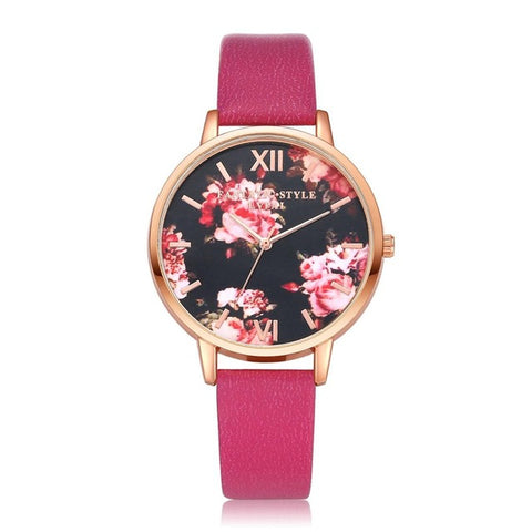 High Quality Fashion Leather Strap Rose Gold Women Watch Casual Love Heart Quartz Wrist Watch Women Dress Ladies Luxury Watches - watchwomen