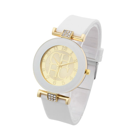 2017 Hot Fashion Luxury Brand Bear Watch Women Rhinestones Watches 10 Colors Silicone Quartz Geneva Dress Wristwatch Reloj Mujer - watchwomen