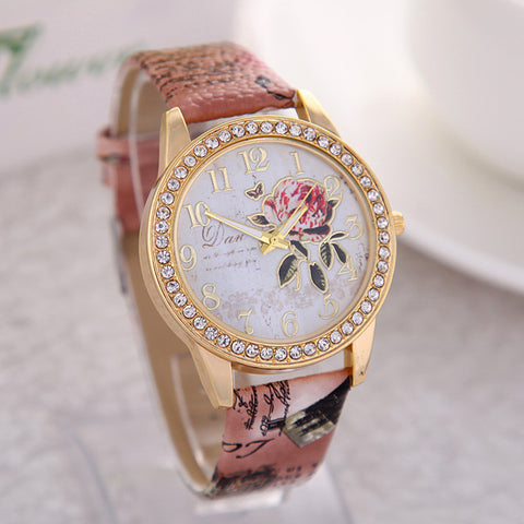 2017 New Brand Dress Casual Clock Female Relogio Watch Diamond Wristwatches Luxury Quartz Women Silicone Fashion Watches - watchwomen