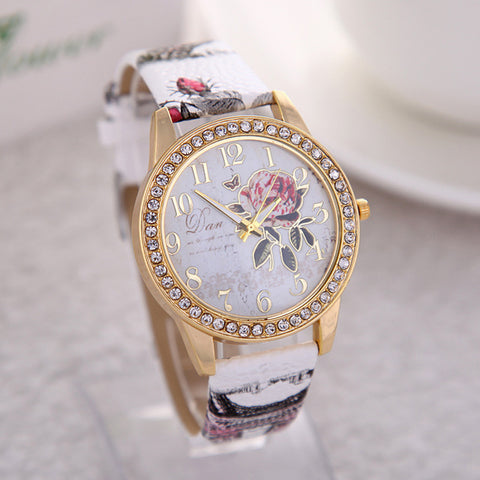 2017 New Brand Dress Casual Clock Female Relogio Watch Diamond Wristwatches Luxury Quartz Women Silicone Fashion Watches - watchwomen