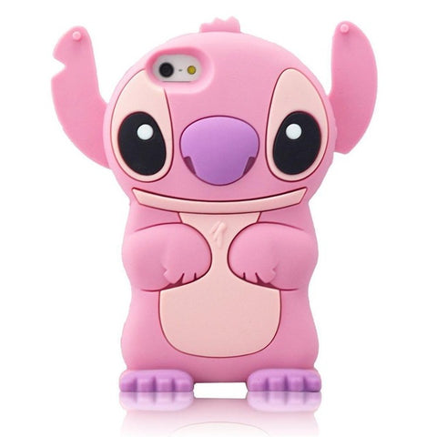 3D Cartoon Ice Cream Stitch Cat Soft Silicone Back Cover For iPhone 4/4s/5/5S/5C/SE/6/6S/6 6s Plus/7/7 Plus/8/8 Plus Phone Cases - watchwomen