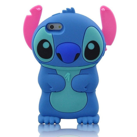 3D Cartoon Ice Cream Stitch Cat Soft Silicone Back Cover For iPhone 4/4s/5/5S/5C/SE/6/6S/6 6s Plus/7/7 Plus/8/8 Plus Phone Cases - watchwomen