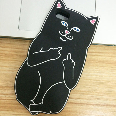 3D Cartoon Ice Cream Stitch Cat Soft Silicone Back Cover For iPhone 4/4s/5/5S/5C/SE/6/6S/6 6s Plus/7/7 Plus/8/8 Plus Phone Cases - watchwomen
