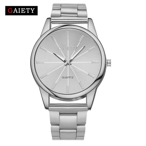 GAIETY Quartz Watch Women Fashion Steel Watches Gold Luxury Brand Females Geneva Quartz Clock Ladies Wristwatch 2017 New Arrive - watchwomen