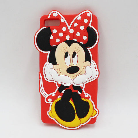 For Fundas Huawei P8 Lite P8lite Case Cute 3D Cartoon Minnie Girl Silicone Back Cover Capas Para For Huawei Ascend P8 Lite Coque - watchwomen