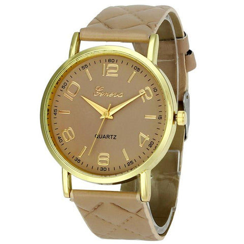 2017 New Women Bracelet Watch Famous brand Ladies Faux Leather Analog Quartz Wrist Watch Clock Women relojes DropShipping A25 - watchwomen