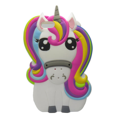For Apple iPhone 5 5s 3D Cute Cartoon Sulley unicorn Cupcake Zebra Dog Soft Silicone Case Back Cover For iphone 5C SE phone case - watchwomen