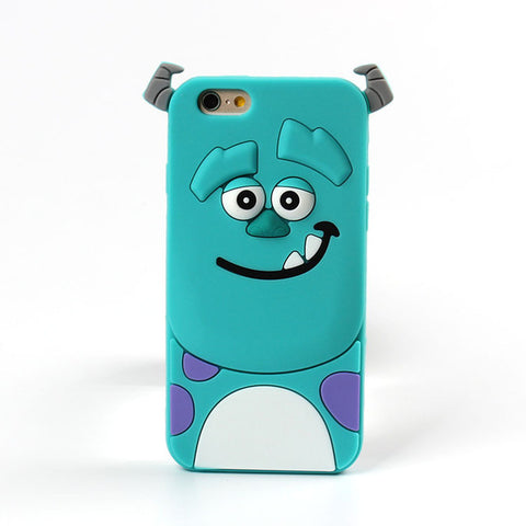 For Apple iPhone 5 5s 3D Cute Cartoon Sulley unicorn Cupcake Zebra Dog Soft Silicone Case Back Cover For iphone 5C SE phone case - watchwomen