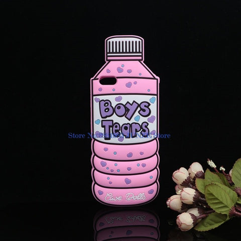 3D Cute Milk Box Chill Pills Soft Cover For iPhone X SE 5C 5S 6 6S 7 8 Plus 5.5" Cover Cartoon Apeach Ryan Flower Phone Cases - watchwomen