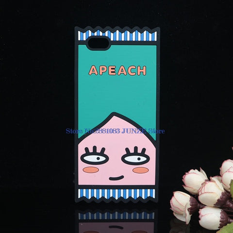 3D Cute Milk Box Chill Pills Soft Cover For iPhone X SE 5C 5S 6 6S 7 8 Plus 5.5" Cover Cartoon Apeach Ryan Flower Phone Cases - watchwomen