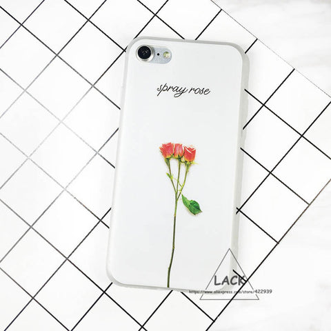 LACK Luxury 3D Relief Leaf Cartoon Case For iphone 6 Case Cute Plants Leaves Flower Back Cover Phone Cases For iphone 6S 6 Plus - watchwomen