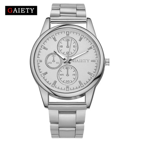 GAIETY Quartz Watch Women Fashion Steel Watches Gold Luxury Brand Females Geneva Quartz Clock Ladies Wristwatch 2017 New Arrive - watchwomen
