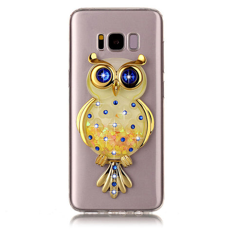 3D Fashion Animal Unicorn Quicksand Liquid Soft Silicone Case For Samsung Galaxy A3 A5 A7 J3 J5 J7 2015 2016 S7 edge Phone Cover - watchwomen