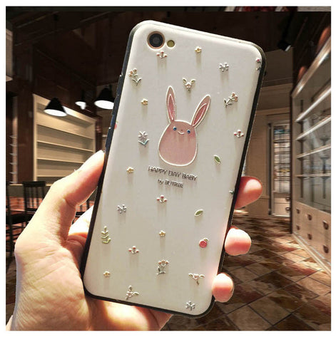 5XIAOHUO New 3D Stereo Relief Phone Case For Apple iphone 6 case Fashion Pattern For iphone 6 6S 7 Plus case - watchwomen
