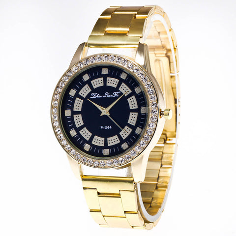 Zhoulianfa Brand Designers Watch Women Luxury Gold Stainless Steel Wrist Watches Women's Diamond Dress Clock Quartz Watch #JO - watchwomen