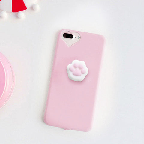 Personalized 3D Stress Relief Cell Phone Cover For iPhone 6s Cases Antistress Heart Hole Squishy Toys Case For iPhone 6 7 8 Plus - watchwomen
