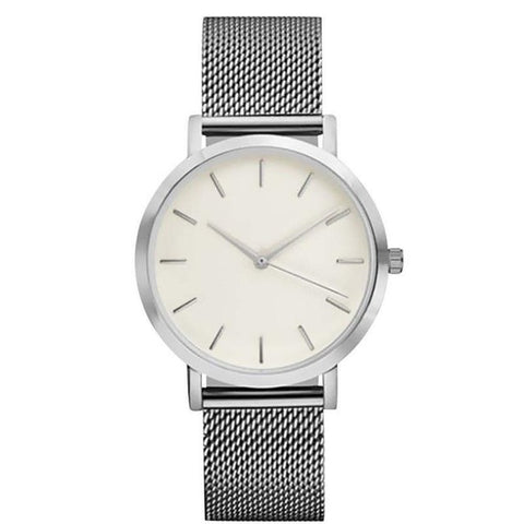 Relogio Feminino Top Brand Men Watches Fashion Stainless Steel Analog Quartz Wrist Watch Lady Luxury Mesh Band Bracelet Watch #N - watchwomen