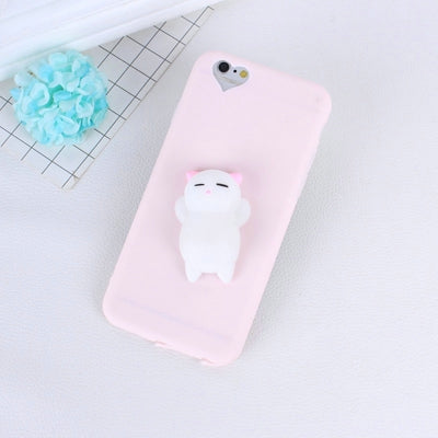Soft Squishy Phone Case Cover For iphone 7 7 plus 8 8 plus Case Capa 3D Cute Animal Squeeze Toys For iphone 5 5s 5se 6 6s 4.7'' - watchwomen