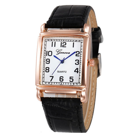 Women Casual Checkers Faux Leather Quartz Analog Wrist Watch High Quality Women Luxury Watch Ladies Clock reloj mujer Hot Sale4* - watchwomen