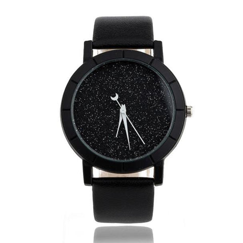Best Cheap Price Star Minimalist Fashion Watches For Lovers Leather Strap Lady Hours Watch 2017 wholesales - watchwomen