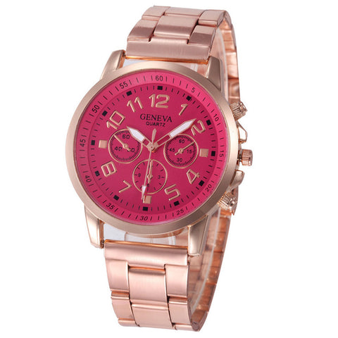 Relogio Feminino Women's Watch Black Luxury Dress Watch Stainless Steel Sport Quartz Hour Wrist Analog Watch Reloj Mujer P*21 - watchwomen