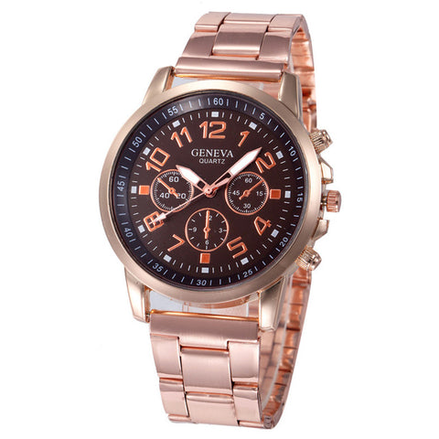 Relogio Feminino Women's Watch Black Luxury Dress Watch Stainless Steel Sport Quartz Hour Wrist Analog Watch Reloj Mujer P*21 - watchwomen