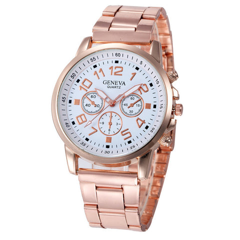 Relogio Feminino Women's Watch Black Luxury Dress Watch Stainless Steel Sport Quartz Hour Wrist Analog Watch Reloj Mujer P*21 - watchwomen