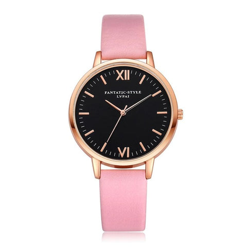 2017 Rose Gold Lvpai Brand Leather Watch Luxury Classic Wrist Watch Fashion Casual Simple Quartz Wristwatch Clock Women Watches - watchwomen
