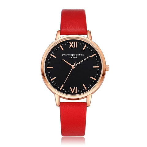 2017 Rose Gold Lvpai Brand Leather Watch Luxury Classic Wrist Watch Fashion Casual Simple Quartz Wristwatch Clock Women Watches - watchwomen