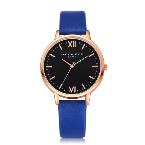 2017 Rose Gold Lvpai Brand Leather Watch Luxury Classic Wrist Watch Fashion Casual Simple Quartz Wristwatch Clock Women Watches - watchwomen