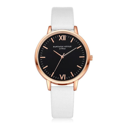 2017 Rose Gold Lvpai Brand Leather Watch Luxury Classic Wrist Watch Fashion Casual Simple Quartz Wristwatch Clock Women Watches - watchwomen