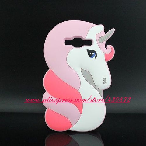 3D Silicon Unicorn Cat Girl Cartoon Soft Phone Cover Case for Samsung Galaxy Grand G530 J2 Prime J3 2016 J5 J510 J7 J710 A5 2017 - watchwomen