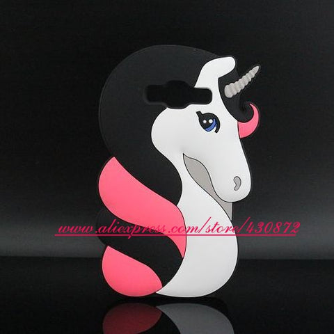 3D Silicon Unicorn Cat Girl Cartoon Soft Phone Cover Case for Samsung Galaxy Grand G530 J2 Prime J3 2016 J5 J510 J7 J710 A5 2017 - watchwomen