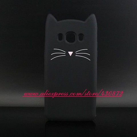 3D Silicon Unicorn Cat Girl Cartoon Soft Phone Cover Case for Samsung Galaxy Grand G530 J2 Prime J3 2016 J5 J510 J7 J710 A5 2017 - watchwomen